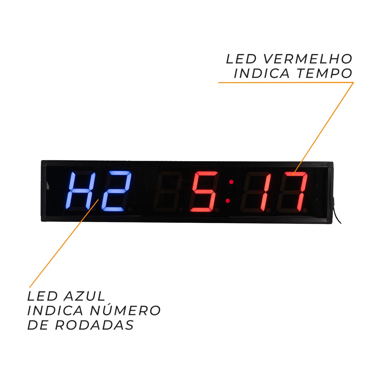 Timer Cronometro Digital Crossfit Temporizador Fokus Slim